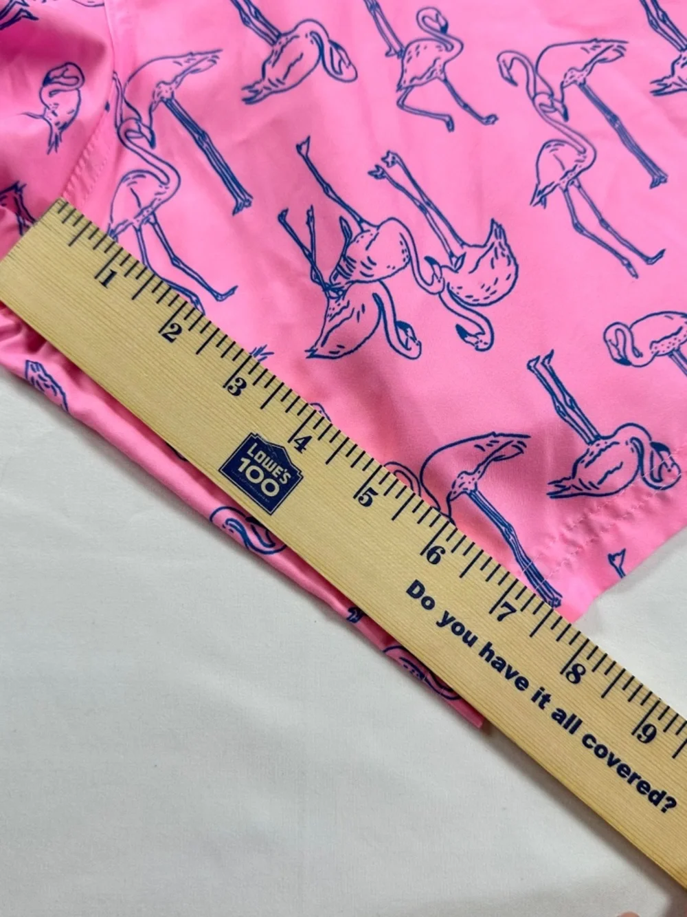 Old Navy Men's Flamingo Swim Trunks Pink Blue 4XL Big & Tall NWOT Lined